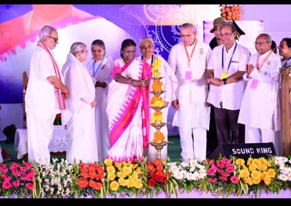 Launches the Theme of the Year and Lays foundation stone of 'Divine Light House